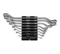 TEKTON 45-Degree Offset Box End Wrench Set with Modular Slotted Organizer, 8-Piece (1/4-1-1/4 in.) | WBE95102