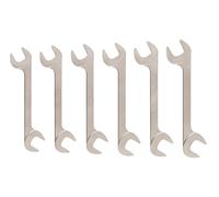 TEKTON Angle Head Open End Wrench Set, 6-Piece (33-38 mm) | WAE92004 | Made in USA