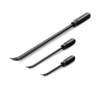 TEKTON Angled Tip Handled Pry Bar Set with Striking Caps, 3-Piece (12, 17, 25-Inch) | LSQ42103