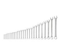 TEKTON Combination Wrench Set, 27-Piece (6-50 mm, Common Sizes) | WCB90216