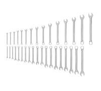 TEKTON Combination Wrench Set, 34-Piece (1/4-1 in., 6-24 mm) | WCB90302