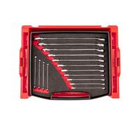 TEKTON Combination Wrench Set with Open Top Drawer and Rack, 15-Piece (1/4-1 in.) | OLB94201