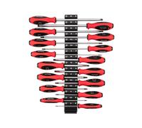 TEKTON DWS90104 4.8" 16 Piece 3-14mm Slotted Screwdriver Set with Modular Organizers