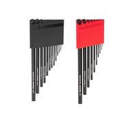 TEKTON Flat End Hex L-Key Set with Holder, 23-Piece (0.050-3/8 in., 1.3-10 mm) | KLX91305