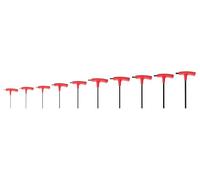 TEKTON Flat End Hex T-Handle Key Set, 10-Piece (2-10 mm) | KTX90202