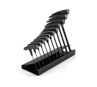 TEKTON Flat End Hex T-Handle Key Set with Stand, 11-Piece (5/64-3/8 in.) | KTX92102