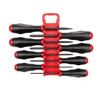 TEKTON High-Torque Black Oxide Blade Screwdriver Set with Holder, 8-Piece (#0-#3, 1/8-5/16 in.) | DRV41505 | Made in USA