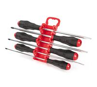 TEKTON High-Torque Screwdriver Set, 6-Piece (#1-#3, 3/16-5/16 in.) with Holder | DRV43503 | Made in USA