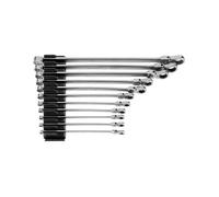 TEKTON Long Fixed/Flex Head 12-Point Ratcheting Box End Wrench Set with Modular Organizers, 11-Piece (1/4-3/4 in.) | WRB95301 (Pack of 1)