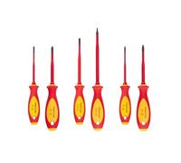 TEKTON Phillips 6-Piece Insulated Square Slotted Screwdriver Set (#1-#2, 5.5-6.5mm, #1-#2) | DVZ90002