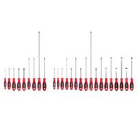 TEKTON Phillips and Slotted Screwdriver Set - 4, 8, 18 Inch Shanks, 26-Piece (#0 - #4, 3-14 mm) | DWZ90009