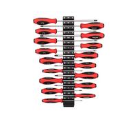 TEKTON Phillips and Slotted Screwdriver Set with Modular Organizers - 4, 8 Inch Shanks, 17-Piece (#0 - #3, 3-8 mm) | DWZ90123