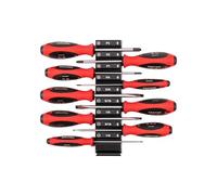 TEKTON Phillips and Slotted Screwdriver Set with Modular Organizers - 4 Inch Shanks, 9-Piece (#0 - #3, 1/8-3/8 in.) | DWZ90103