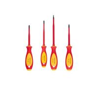 TEKTON Phillips Square Insulated Slotted Screwdriver Set, 4-Piece (#2, 5.5-6.5mm, #2) | DVZ90001