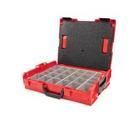 TEKTON Shallow Stacking Tool Box (L-BOXX 1) with 4-Piece Organizer Bin Set and Lid Insert | OLB91013