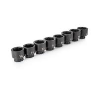 TEKTON SID92004 1/2-Inch 6-Point Shallow Impact Wrench Set, 8-Piece (1-9/16-2 Inch)