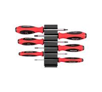 TEKTON Slotted Screwdriver Set with Modular Organizers - 4 Inch Shanks, 6-Piece (3-8 mm) | DWS90101