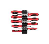 TEKTON Slotted Screwdriver Set with Modular Organizers - 4 Inch Shanks, 9-Piece (3-14 mm) | DWS90100