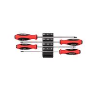 TEKTON Slotted Screwdriver Set with Modular Organizers - 8 Inch Shanks, 4-Piece (4-8 mm) | DWS90110