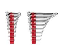 TEKTON Stubby and Standard Length Combination Wrench Set with Modular Organizers, 44-Piece (6-32 mm, Common Sizes) | WCB95905