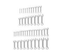 TEKTON Stubby Combination Wrench Set, 46-Piece (1/4-1-1/4 in., 6-32 mm) | WCB90415