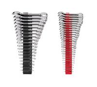 TEKTON Stubby Combination Wrench Set with Modular Organizers, 46-Piece (1/4-1-1/4 in., 6-32 mm) | WCB95411