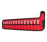 TEKTON Stubby Combination Wrench Set with Pouch, 14-Piece (6-19 mm) | WCB94402