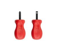 TEKTON Stubby Hard Handle Black Oxide Blade Screwdriver Set, 2-Piece (#2, 1/4 in.) | DRV40126