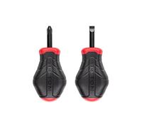 TEKTON Stubby High-Torque Black Oxide Blade Screwdriver Set, 2-Piece (#2, 1/4 in.) | Made in USA | DRV41232