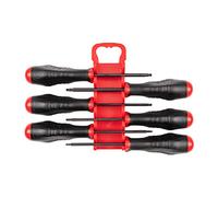 TEKTON Torx High-Torque Black Oxide Blade Screwdriver Set, 6-Piece (T10-T30) - Holder | DHT92001