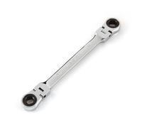 TEKTON WRN76105 Flex-Head Ratcheting Box End Wrench, 9 mm x 11 mm