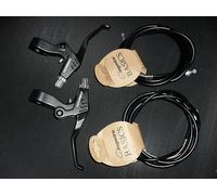 Tektro RM4 Alloy Brake Levers + Cables (PAIR) Free UK Postage (Black Brake levers)