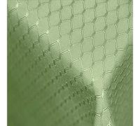 TEKTRUM Heavy Duty 70 X 70 inch Square Elegant Waffle Weave Check Jacquard Tablecloth Table Cover -Waterproof/Stain Resistant/Wrinkle Free - Great for Dinner, Parties, Wedding (Light Sage Green)