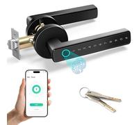 TEKXDD Smart Door Lock, Fingerprint Door Lock 5-in-1, Electronic Fingerprint Keyboard Password APP NFC Smart Lock for Home Bedroom Hotel Office Apartment