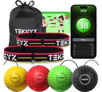 TekXYZ® Reflex Ball Family Pack with App & Online Community for Boxing Ball