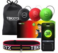 TEKXYZ Reflex Ball with Counter APP & Online Community for Boxing Ball