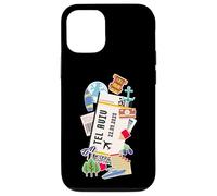 Tel Aviv Boarding Pass Jerusalem Ticket Famous Landmarks Case for iPhone 12/12 Pro