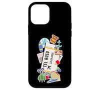Tel Aviv Boarding Pass Jerusalem Ticket Famous Landmarks Case for iPhone 12 mini