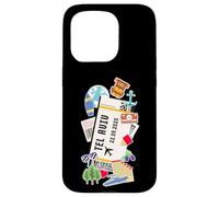 Tel Aviv Boarding Pass Jerusalem Ticket Famous Landmarks Case for iPhone 15 Pro