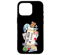 Tel Aviv Boarding Pass Jerusalem Ticket Famous Landmarks Case for iPhone 16 Pro