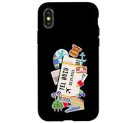 Tel Aviv Boarding Pass Jerusalem Ticket Famous Landmarks Case for iPhone X/XS