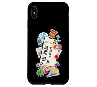 Tel Aviv Boarding Pass Jerusalem Ticket Famous Landmarks Case for iPhone XS Max
