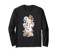 Tel Aviv Boarding Pass Jerusalem Ticket Famous Landmarks Long Sleeve T-Shirt