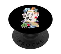 Tel Aviv Boarding Pass Jerusalem Ticket Famous Landmarks PopSockets Adhesive PopGrip