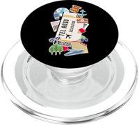 Tel Aviv Boarding Pass Jerusalem Ticket Famous Landmarks PopSockets PopGrip for MagSafe