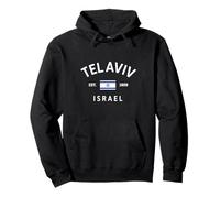 Tel Aviv Israel Est. 1909 Israeli Flag Souvenir Pullover Hoodie