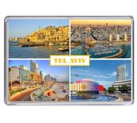 Tel Aviv Israel Souvenir Acrylic Fridge Magnet (Standard: 70x45mm)