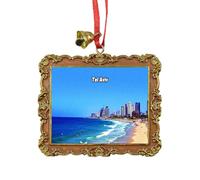 Tel Aviv Israel Travel Souvenir Xmas Tree Ornament Hanging Pendant Home Christmas Party Decoration