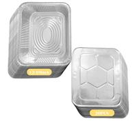 Tel Charme * 20 Pcs 3500ml Large Aluminum Foil Trays with Lids 32x26x7cm, Heavy Duty Deep Baking Pans for Cooking, Meal Prep, BBQ, Parties & Food Storage - Durable Foil Containers