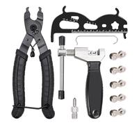 Tel Charme * Bike Chain Tool Repair Kit - Bike Chain Tool Bike Chain Removal Tool Set with Bicycle Chain Breaker & Plier & 5 Pairs Chain Quick Link for 6/7/8/9/10/12 Speed
